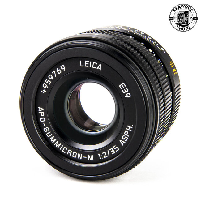 Leica APO-Summicron-M 35mm F/2 ASPH. Lens Black 11699. EXCELLENT