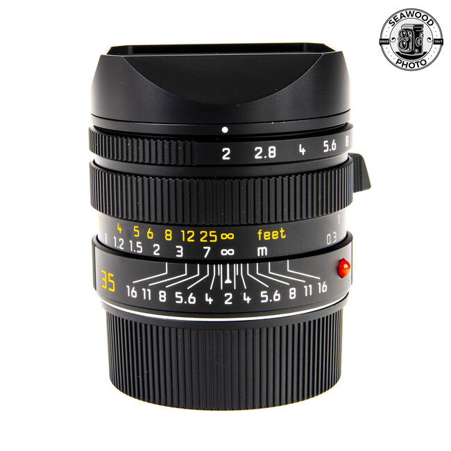 Leica APO-Summicron-M 35mm F/2 ASPH. Lens Black 11699. EXCELLENT
