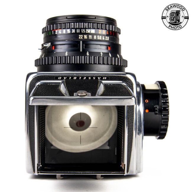 Hasselblad 500 C w/Zeiss 80mm f/2.8 Planar C T*, WL Finder, A2 Back EXCELLENT