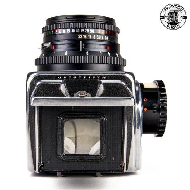 Hasselblad 500 C w/Zeiss 80mm f/2.8 Planar C T*, WL Finder, A2 Back EXCELLENT