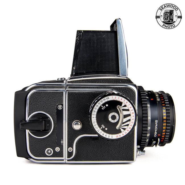 Hasselblad 500 C w/Zeiss 80mm f/2.8 Planar C T*, WL Finder, A2 Back EXCELLENT