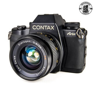 Contax Contax Aria w/ Zeiss 28mm f/2.8 Distagon T* GOOD