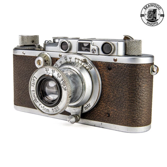 Leica IIIa (1936) w/Leitz 50mm f/3.5 Elmar  GOOD