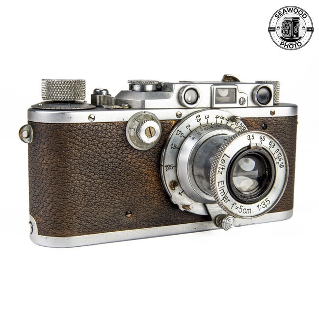 Leica IIIa (1936) w/Leitz 50mm f/3.5 Elmar  GOOD