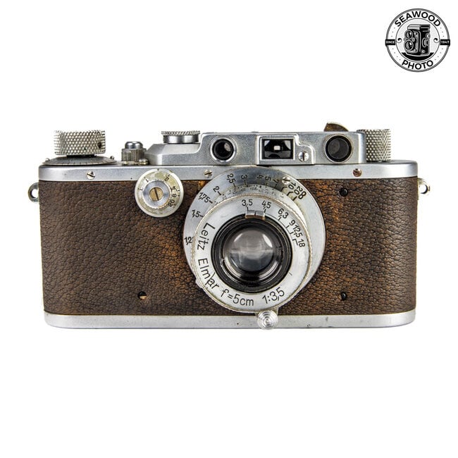 Leica IIIa (1936) w/Leitz 50mm f/3.5 Elmar  GOOD