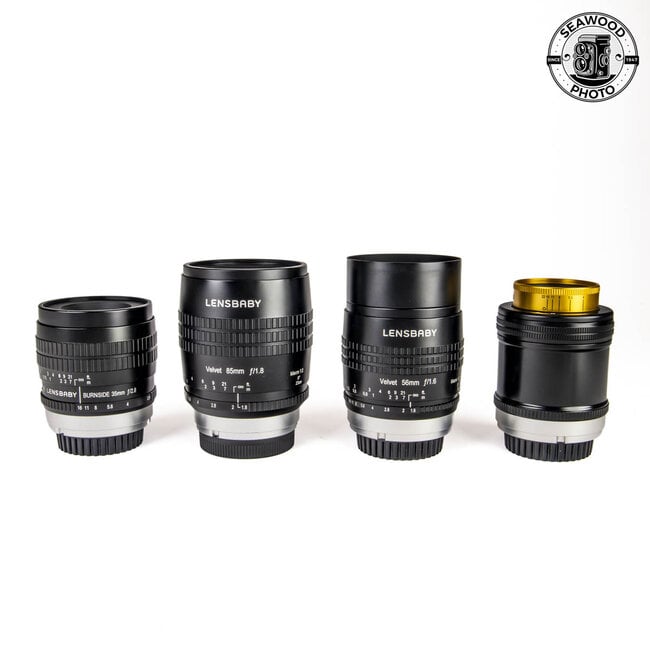 Lensbaby Kit w/Velvet 85mm, 56mm, Burnside 35mm and Twist 60mm SONY E  EXCELLENT