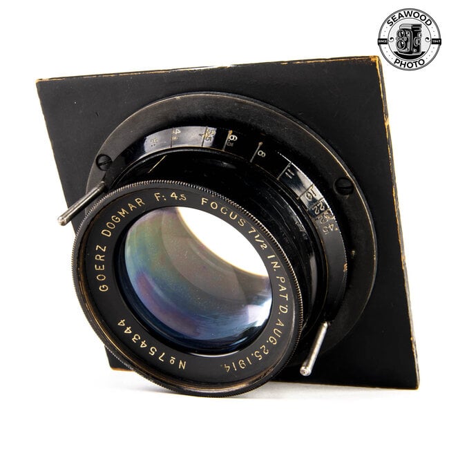 Goerz 7-1/2 In. (190mm) f/4.5 Dogmar Barrel Lens GOOD