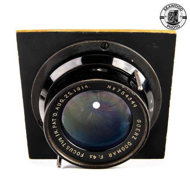 Goerz 7-1/2 In. (190mm) f/4.5 Dogmar Barrel Lens GOOD