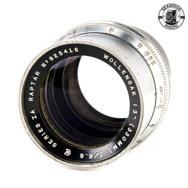 Wollensak 330mm f/6.8 Series 1 Convertible Raptar Barrel Lens for 8x10 GOOD