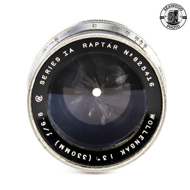 Wollensak 330mm f/6.8 Series 1 Convertible Raptar Barrel Lens for 8x10 GOOD