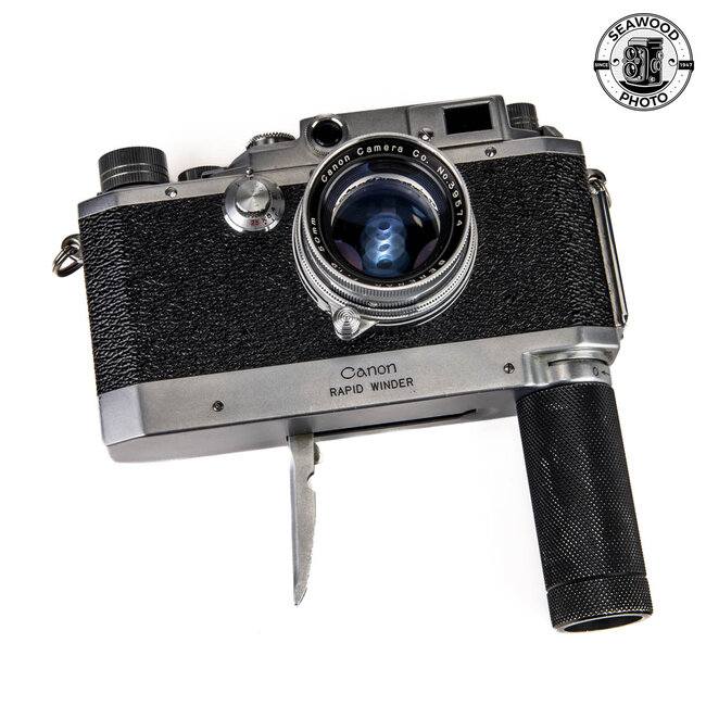 Canon IVSB Rangefinder Camera w/Serenar 50mm f/1.8. Rapid Winder GOOD+