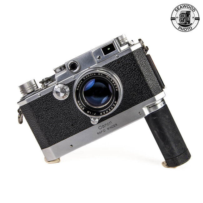 Canon IVSB Rangefinder Camera w/Serenar 50mm f/1.8. Rapid Winder GOOD+