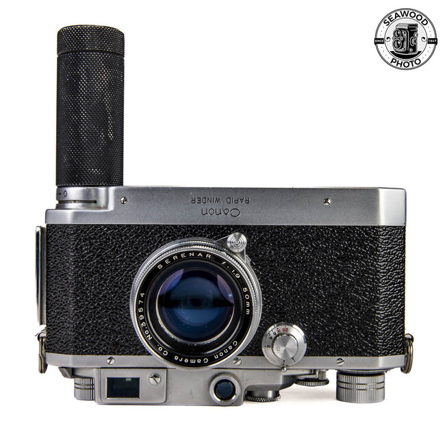 Canon IVSB Rangefinder Camera w/Serenar 50mm f/1.8. Rapid Winder GOOD+