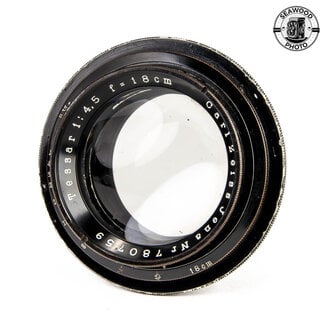 Zeiss 18cm (180mm) f/4.5 Tessar Barrel Lens  GOOD