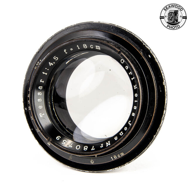 Zeiss 18cm (180mm) f/4.5 Tessar Barrel Lens  GOOD