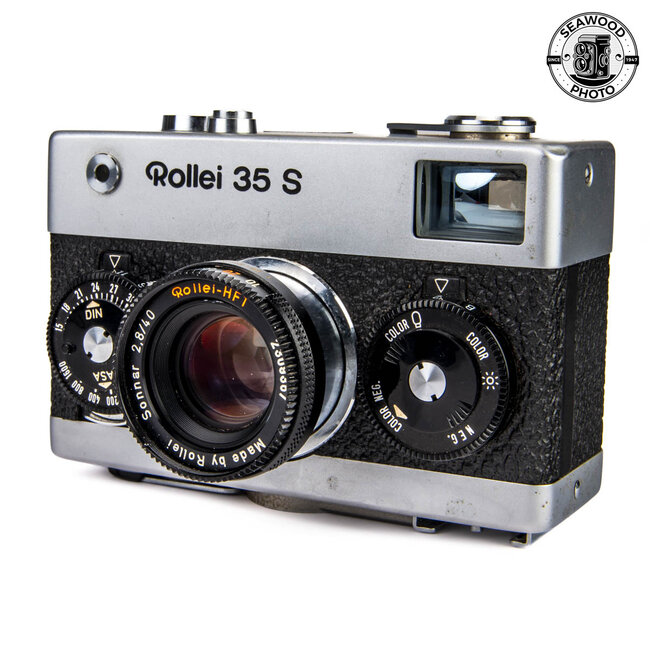 Rollei 35 S w/40mm f/2.8 Sonnar HFT NO METER   GOOD
