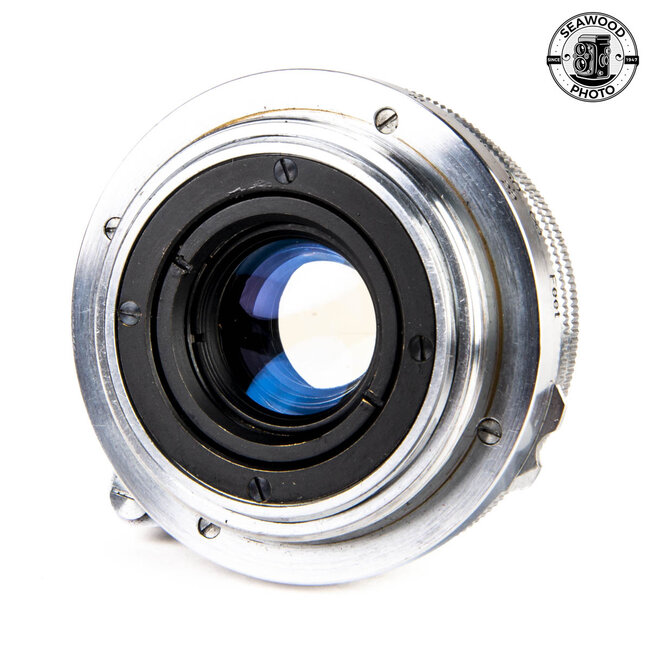 Canon 35mm f/2.8 Serenar Rangefinder Lens w/Finder M39 Leica Mt. GOOD+