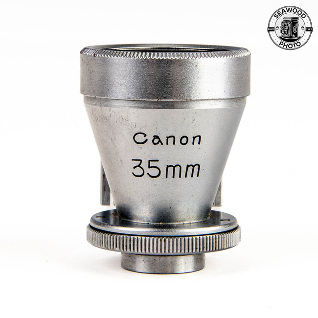 Canon 35mm f/2.8 Serenar Rangefinder Lens w/Finder M39 Leica Mt. GOOD+