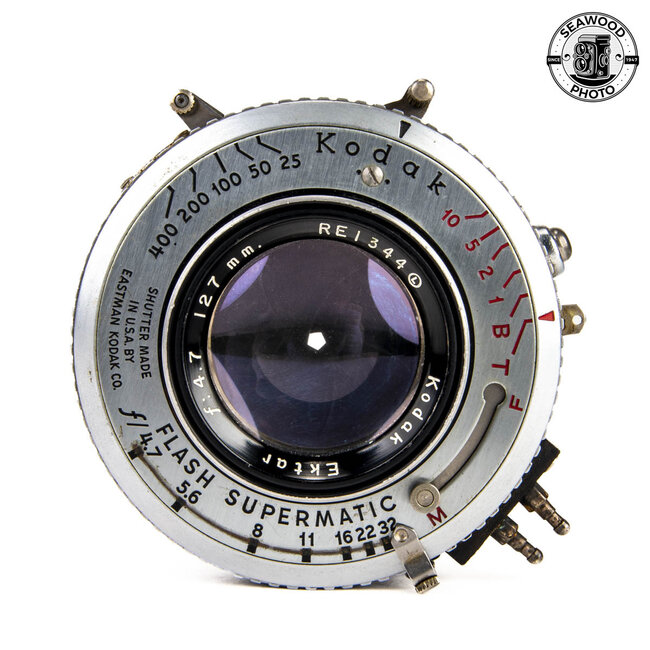 Kodak 127mm f/4.7 Ektar 4x5 Lens (Crown Graphic) GOOD+