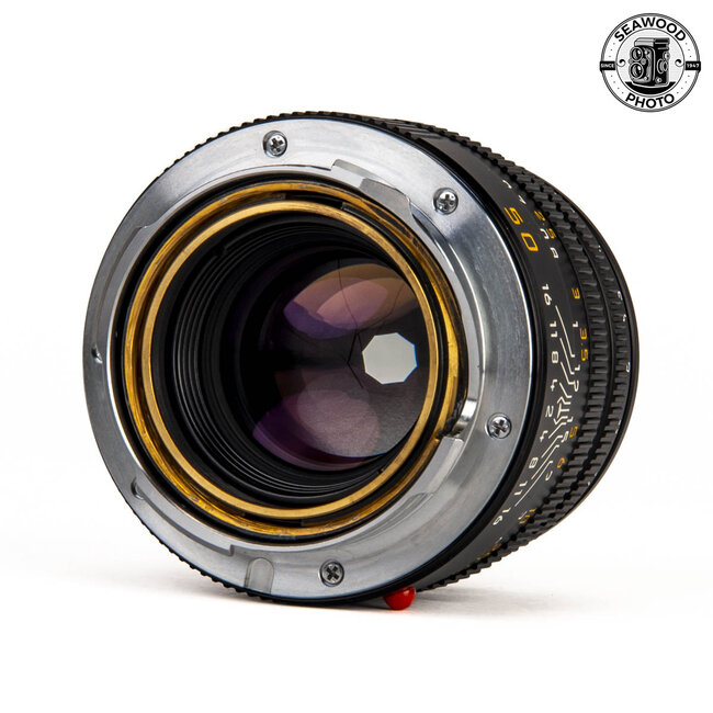 Leica 50mm f2 Summicron-M Lens V4, Mdl. 11826, E39 with Built-in Hood LIKE NEW