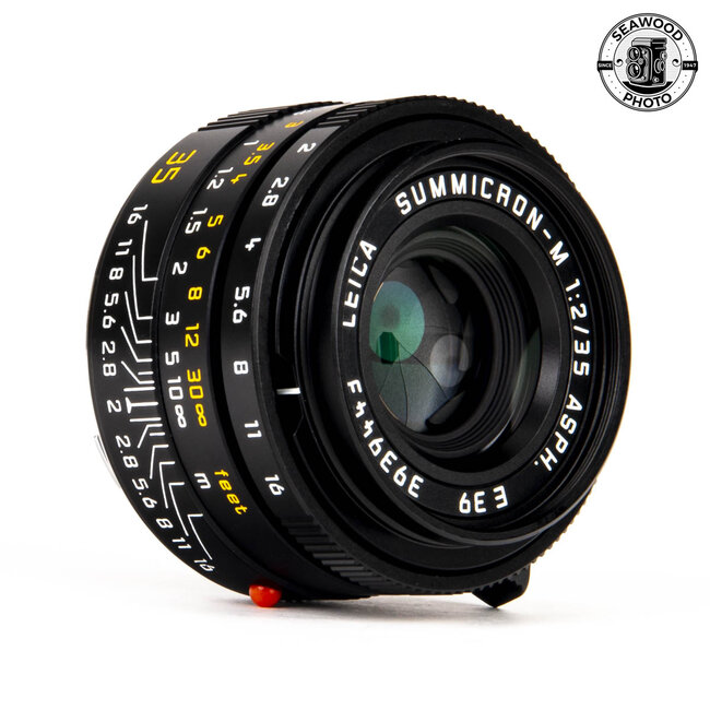 Leica Summicron-M 35mm f/2 ASPH 11879 Black M Lens  LIKE NEW