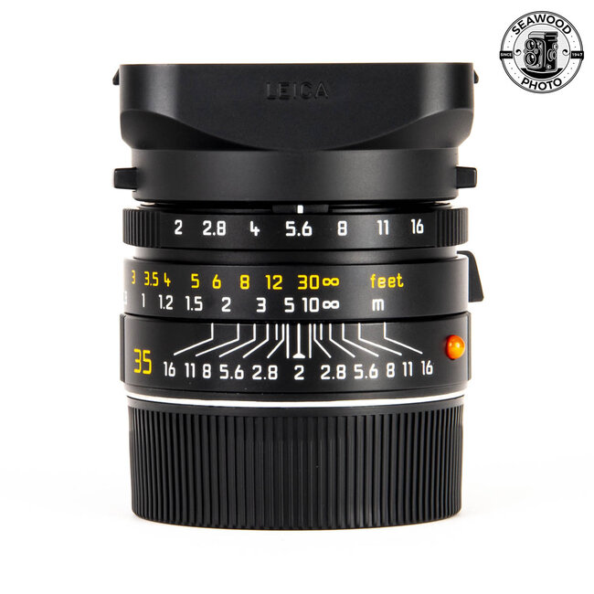 Leica Summicron-M 35mm f/2 ASPH 11879 Black M Lens  LIKE NEW