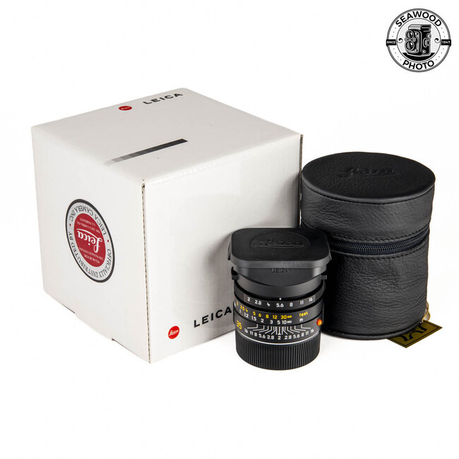 Leica Summicron-M 35mm f/2 ASPH 11879 Black M Lens  LIKE NEW