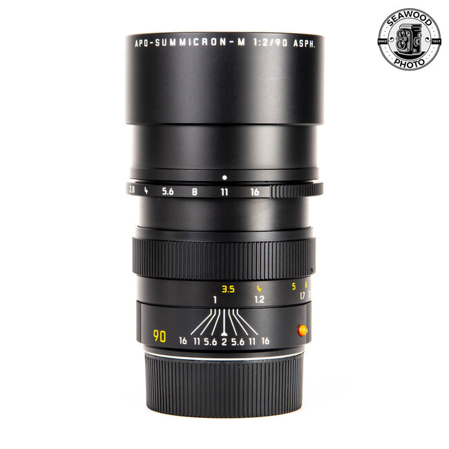 Leica 11884 90mm f2 APO Summicron-M ASPH E55 Lens LIKE NEW