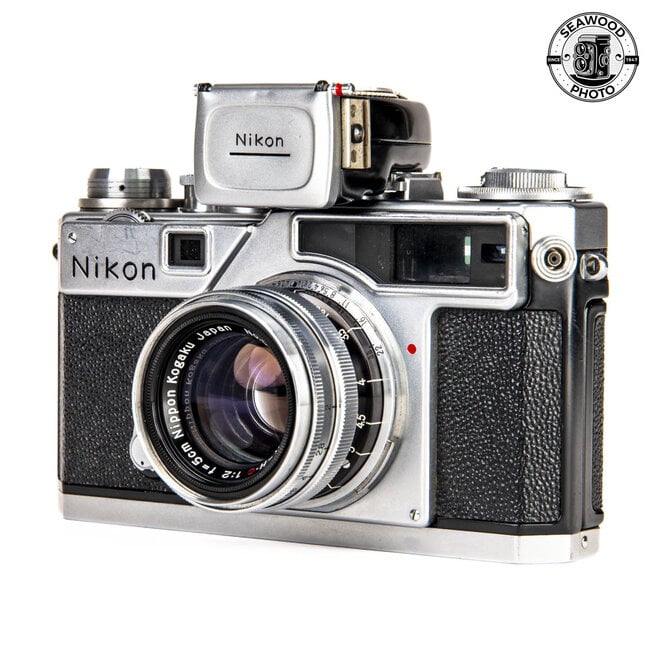 Nikon SP Rangefinder w/Nikkor 50mm f/2 H.M, Light Meter GOOD+
