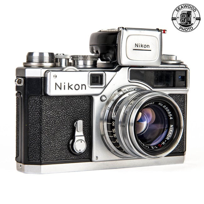 Nikon SP Rangefinder w/Nikkor 50mm f/2 H.M, Light Meter GOOD+