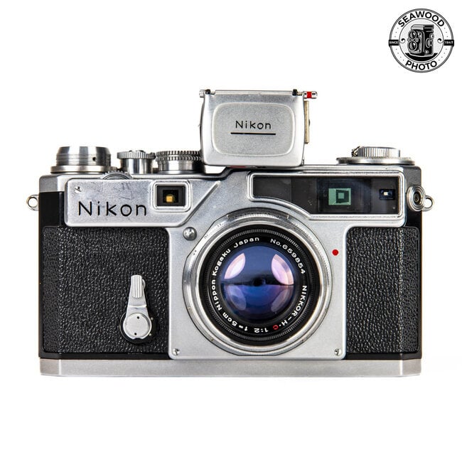 Nikon SP Rangefinder w/Nikkor 50mm f/2 H.M, Light Meter GOOD+