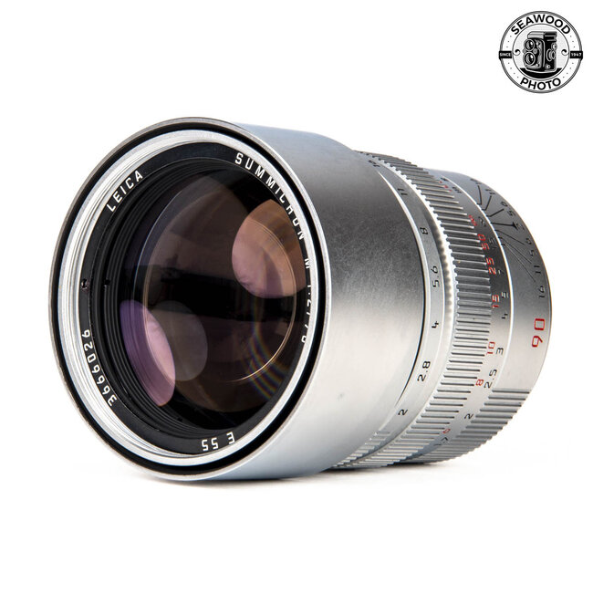 Leica Summicron M 90mm f/2 E55 Lens Silver Ver.3  EXCELLENT