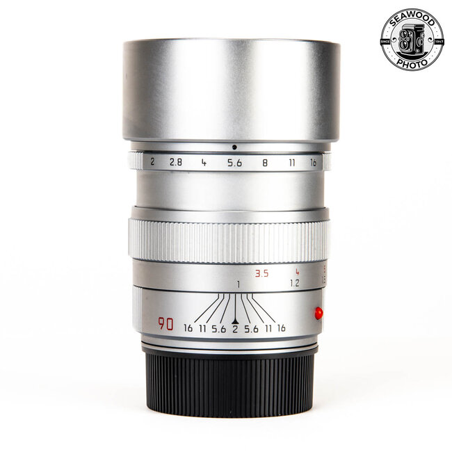 Leica Summicron M 90mm f/2 E55 Lens Silver Ver.3  EXCELLENT