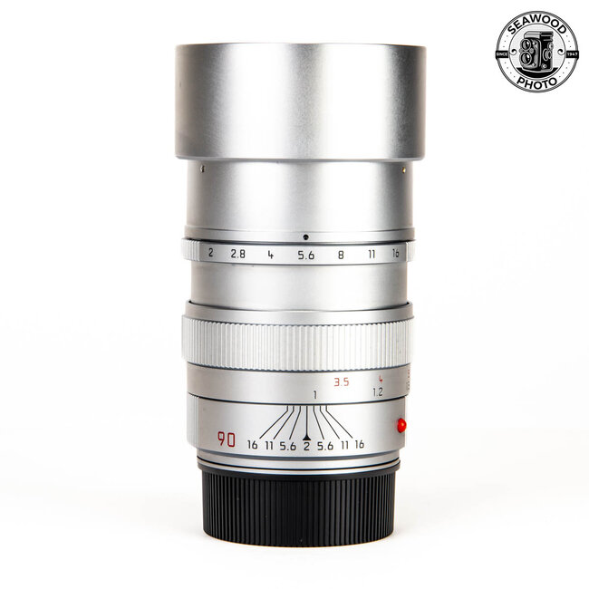 Leica Summicron M 90mm f/2 E55 Lens Silver Ver.3  EXCELLENT