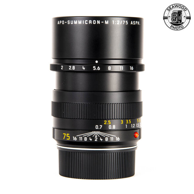 Leica APO-Summicron-M 75mm f/2 ASPH. Aspherical Lens 11637  LIKE NEW