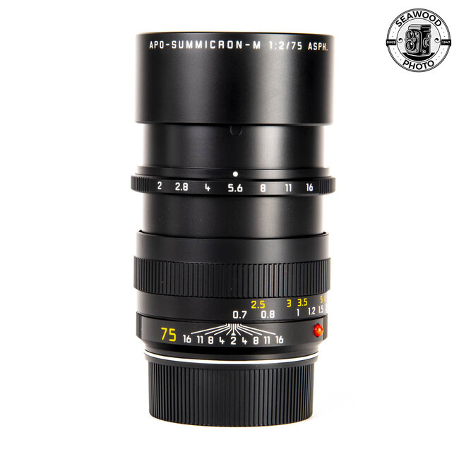 Leica APO-Summicron-M 75mm f/2 ASPH. Aspherical Lens 11637  LIKE NEW