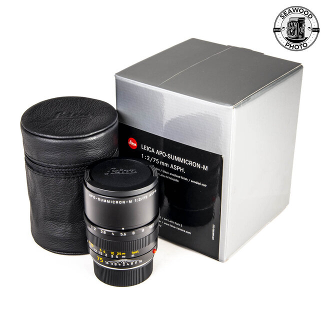 Leica APO-Summicron-M 75mm f/2 ASPH. Aspherical Lens 11637  LIKE NEW