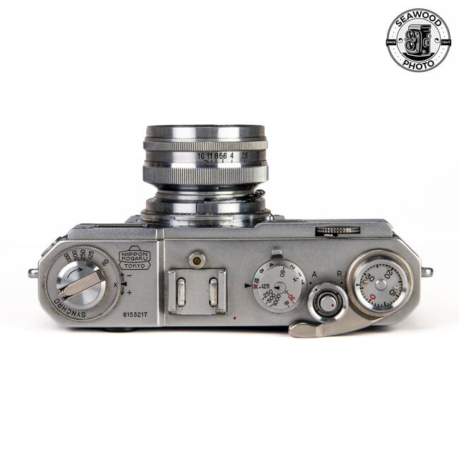 Nikon S2 Rangefinder Camera w/Nikkor S.C 50mm f/1.4,  BC3 Flash GOOD+