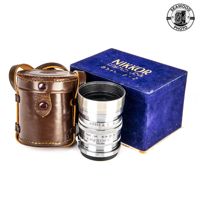 Nikon Nikkor P.C 8.5cm 85mm f/2 Lens for Nikon Rangefinder Cameras EXCELLENT
