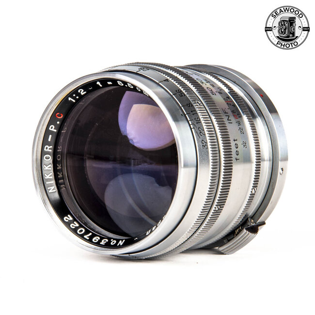 Nikon Nikkor P.C 8.5cm 85mm f/2 Lens for Nikon Rangefinder Cameras EXCELLENT