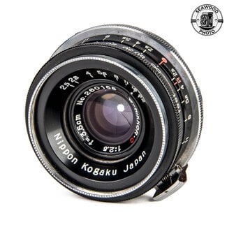 Nikon Nikon W-Nikkor 35mm F3.5 Black Lens For Nikon S Range Finder Camera GOOD+