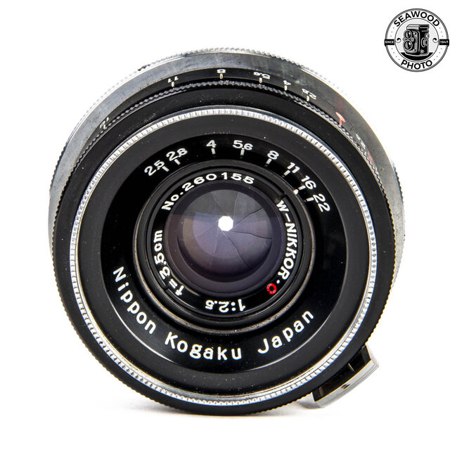 Nikon W-Nikkor 35mm F3.5 Black Lens For Nikon S Range Finder Camera GOOD+