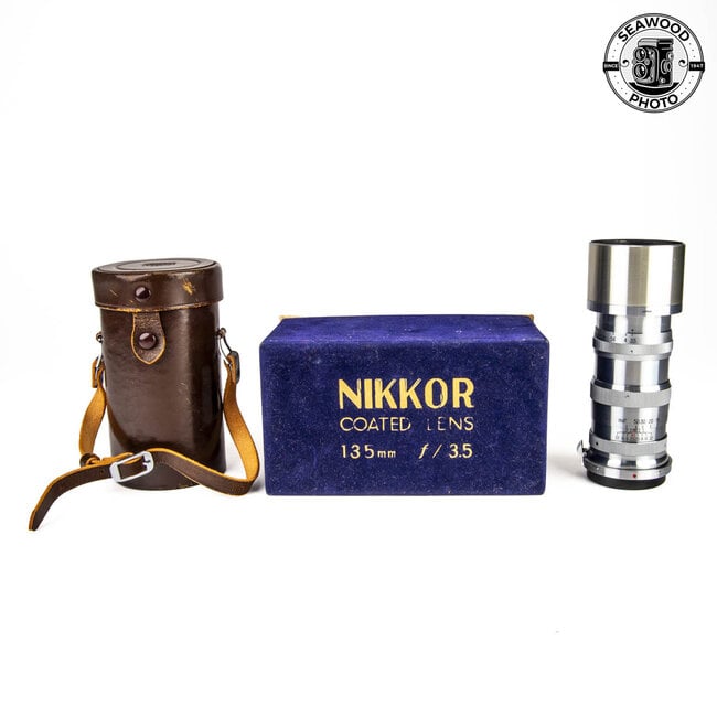 Nikon Nikkor Q.C 13.5cm 135mm f/3.5 for Nikon Rangefinder Cameras  EXCELLENT