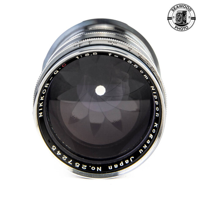 Nikon Nikkor Q.C 13.5cm 135mm f/3.5 for Nikon Rangefinder Cameras  EXCELLENT