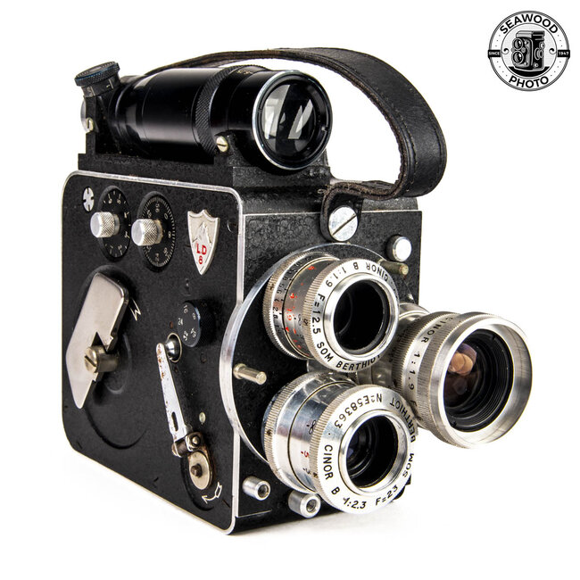 Leveque L.D. French 8mm Cine Movie Camera Berthiot Lenses GOOD