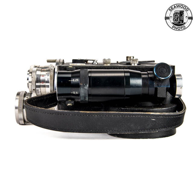 Leveque L.D. French 8mm Cine Movie Camera Berthiot Lenses GOOD