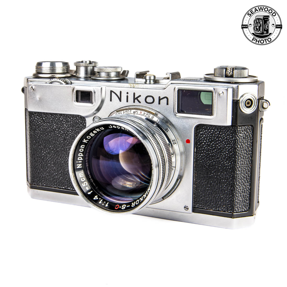 Nikon S2 Rangefinder Camera w/Nikkor 50mm f/1.4 GOOD - Seawood Photo