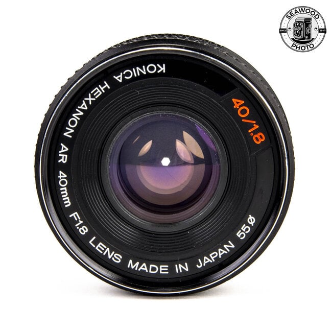 Konica Hexanon AR 40mm f/1.8 w/ KR-L Adapter GOOD+