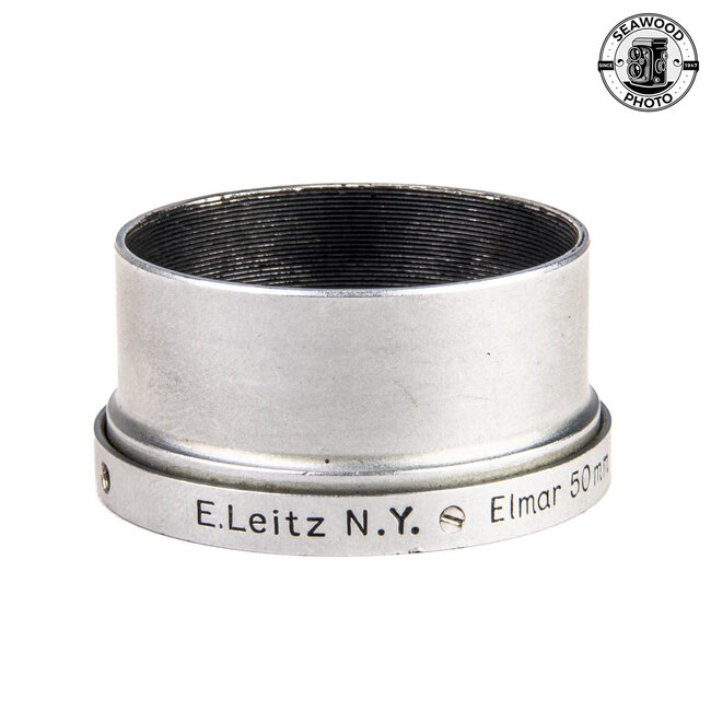 Leica Leitz N.Y.  FISON Chrome Lens Hood Shade 5cm/50mm Elmar  GOOD