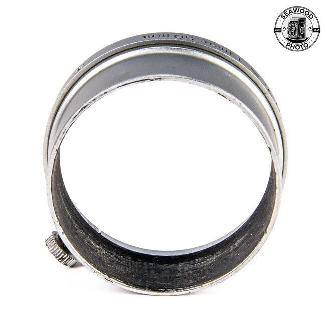 Leica Leitz N.Y.  FISON Chrome Lens Hood Shade 5cm/50mm Elmar  GOOD
